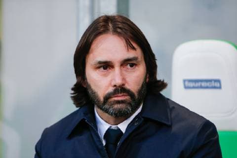 27.03.2019, xtgx, Fussball UEFA Women s Champions League, VfL Wolfsburg - Olympique Lyon emspor, v.l. Reynald Pedros (Olympique Lyon, Trainer, coach) (DFL DFB REGULATIONS PROHIBIT ANY USE OF PHOTOGRAPHS as IMAGE SEQUENCES and or QUASI-VIDEO) AOK Stadion