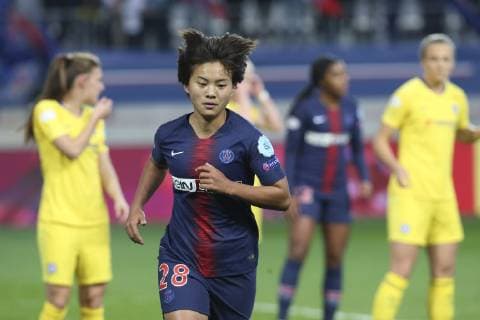 Shuang Wang (PSG) FOOTBALL FEMININ : PSG Vs Chelsea - Ligue des Champions - 27 03 2019 MichaelBaucher Panoramic 