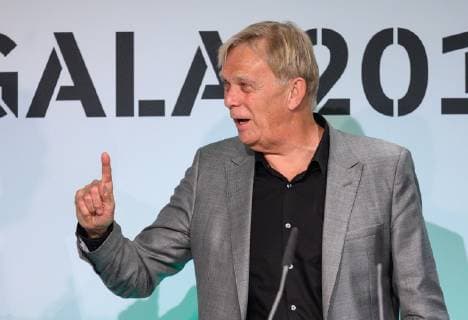 28.03.2019, xfux, Fussball DFB Trainer, DFB Festakt anlässlich der Beendigung des 65. Fußball-Lehrer-Lehrgangs, emspor, v.l. Volker Finke wird fuer sein Lebenswerk ausgezeichnet Koeln