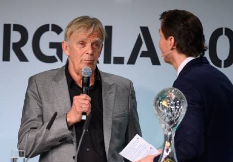 28.03.2019, xfux, Fussball DFB Trainer, DFB Festakt anlässlich der Beendigung des 65. Fußball-Lehrer-Lehrgangs, emspor, v.l. Volker Finke wird fuer sein Lebenswerk ausgezeichnet Koeln