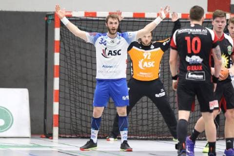 Lars Spiess (TV Grosswallstadt 36), TuS N-Luebbecke vs TV Grosswallstadt, Handball, 2. Bundesliga, 29.03.2019, TuS N-Luebbecke vs TV Grosswallstadt, Handball, 2. Bundesliga, 29.03.2019 Luebbecke