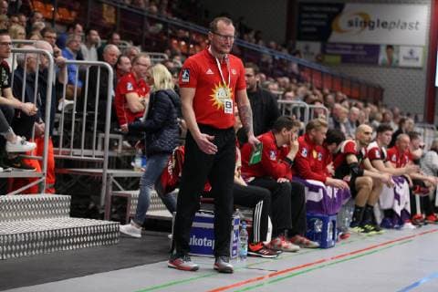 Heidmar Felixson (Trainer TuS N-Luebbecke), TuS N-Luebbecke vs TV Grosswallstadt, Handball, 2. Bundesliga, 29.03.2019, TuS N-Luebbecke vs TV Grosswallstadt, Handball, 2. Bundesliga, 29.03.2019 Luebbecke