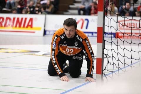 Arturs Kugis (TV Grosswallstadt 92), TuS N-Luebbecke vs TV Grosswallstadt, Handball, 2. Bundesliga, 29.03.2019, TuS N-Luebbecke vs TV Grosswallstadt, Handball, 2. Bundesliga, 29.03.2019 Luebbecke