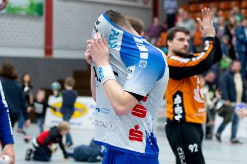 Lübbecke, Deutschland 29.03.2019: 2. Handball Bundesliga - 2018 2019 - TuS-N-Lübbecke vs. TV Großwallstadt Jan Winkler (Großwallstadt) Lübbecke Nordrhein-Westfalen Deutschland Merkur Arena