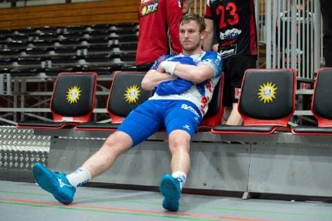 Lübbecke, Deutschland 29.03.2019: 2. Handball Bundesliga - 2018 2019 - TuS-N-Lübbecke vs. TV Großwallstadt Mario Stark (Großwallstadt) Lübbecke Nordrhein-Westfalen Deutschland Merkur Arena