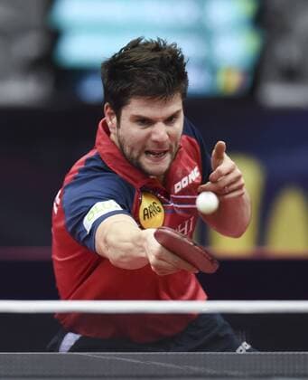 Sport Themen der Woche KW13 Sport Bilder des Tages (190330) -- DOHA, March 30, 2019 -- Dimitrij Ovtcharov of Germany competes during the men s singles second round match against Lin Yun-Ju of Chinese Taipei at ITTF World Tour Platinum Qatar Open in the Qatari capital Doha on March 29, 2019. Dimitrij Ovtcharov lost 2-4. ) (SP)QATAR-DOHA Table tennis Tischtennis ITTF-QATAR OPEN Nikku 