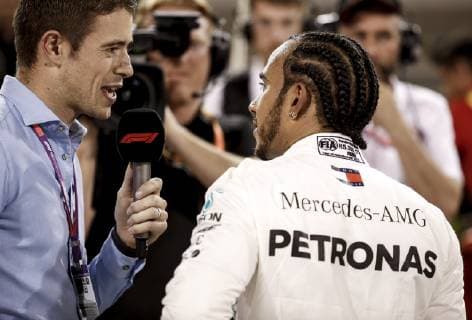 Motorsports: FIA Formula One World Championship WM Weltmeisterschaft 2019, Grand Prix of Bahrain, Paul di Resta, 44 Lewis Hamilton (GBR, Mercedes AMG Petronas Motorsport), Sakhir Bahrain