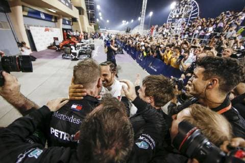 Motorsports: FIA Formula One World Championship WM Weltmeisterschaft 2019, Grand Prix of Bahrain, 44 Lewis Hamilton (GBR, Mercedes AMG Petronas Motorsport), Sakhir Bahrain