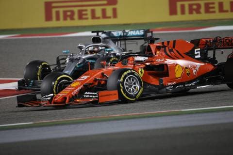 Photo4 LaPresse 31 03 2019 Sakhir, Bahrain Grand Prix Formula One Bahrain 2019 In the pic: race, Sebastian Vettel (GER) Scuderia Ferrari SF90  Copyright: xPhoto4 LaPressex