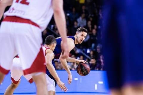 March 31, 2019 - Barcelona, Barcelona, Spain - Thomas Heurtel, 13 of FC Barcelona Barca Lassa during the Liga Endesa, match between FC Barcelona Lassa and BAXI Manresa at Palau Blaugrana, in Barcelona, Spain. March 31, 2019. Basket: Liga Endesa - FC Barcelona Lassa v BAXI Manresa - ZUMAa181 20190331_zaa_a181_067 Copyright: xAFP7x