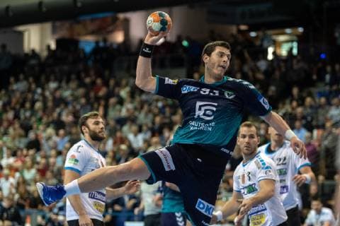 Handball Berlin 31.03.2019 EHF Cup Saison 2018 2019 Füchse Berlin - Balatonfüredi KSE Mihajlo Marsenic (Füchse Berlin, No.93)