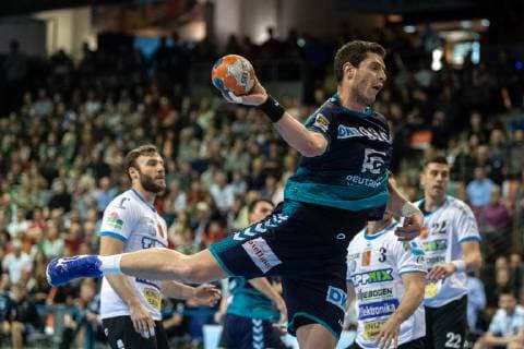 Handball Berlin 31.03.2019 EHF Cup Saison 2018 2019 Füchse Berlin - Balatonfüredi KSE Mihajlo Marsenic (Füchse Berlin, No.93)