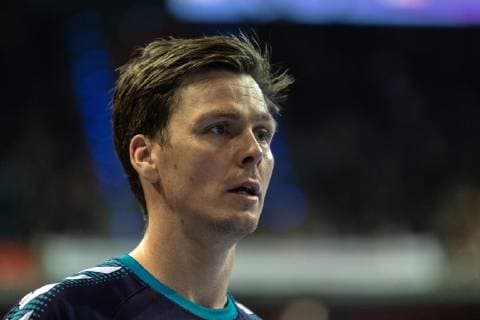Handball Berlin 31.03.2019 EHF Cup Saison 2018 2019 Füchse Berlin - Balatonfüredi KSE Hans Lindberg (Füchse Berlin, No.18)