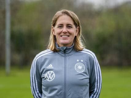 Fußball: DFB, Frauenfußball-Nationalmannschaft, Mannschafts- und Porträtfotos am 03.04.2019 in Marienfeld (Nordrhein-Westfalen). Britta Carlson Copyright: xKirchner DavidxInderliedx