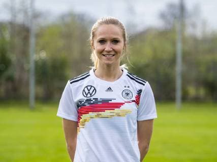 Fußball: DFB, Frauenfußball-Nationalmannschaft, Mannschafts- und Porträtfotos am 03.04.2019 in Marienfeld (Nordrhein-Westfalen). Turid Knaak Copyright: xKirchner DavidxInderliedx