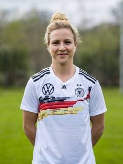 Fußball: DFB, Frauenfußball-Nationalmannschaft, Mannschafts- und Porträtfotos am 03.04.2019 in Marienfeld (Nordrhein-Westfalen). Svenja Huth Copyright: xKirchner DavidxInderliedx