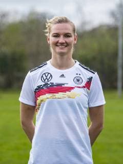 Fußball: DFB, Frauenfußball-Nationalmannschaft, Mannschafts- und Porträtfotos am 03.04.2019 in Marienfeld (Nordrhein-Westfalen). Alexandra Popp Copyright: xKirchner DavidxInderliedx