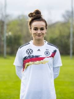 Fußball: DFB, Frauenfußball-Nationalmannschaft, Mannschafts- und Porträtfotos am 03.04.2019 in Marienfeld (Nordrhein-Westfalen). Lina Magull Copyright: xKirchner DavidxInderliedx