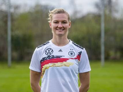 Fußball: DFB, Frauenfußball-Nationalmannschaft, Mannschafts- und Porträtfotos am 03.04.2019 in Marienfeld (Nordrhein-Westfalen). Alexandra Popp Copyright: xKirchner DavidxInderliedx