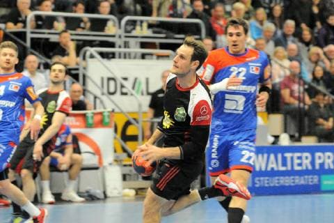 Jens Bechtloff (TuS N-Luebbecke 8) Handball, Maenner, DKB , 2.Bundesliga, 05.04.2019, Foto:TBaur Eibner HBW Balingen-Weilstetten vs. TuS N-Luebbecke Balingen Copyright: xEIBNER TobiasxBaurx EP_TBR