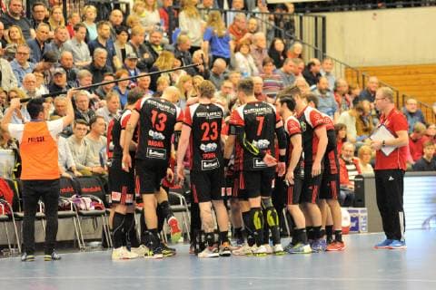 Time Out Luebbecke Handball, Maenner, DKB , 2.Bundesliga, 05.04.2019, Foto:TBaur Eibner HBW Balingen-Weilstetten vs. TuS N-Luebbecke Balingen Copyright: xEIBNER TobiasxBaurx EP_TBR