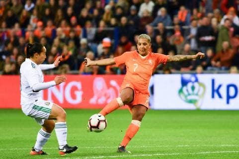 Shanice van de Sanden (Niederlande, Holland, 7) beim Torschuss, Fussball, Frauen Länderspiel, Niederlande - Mexiko,