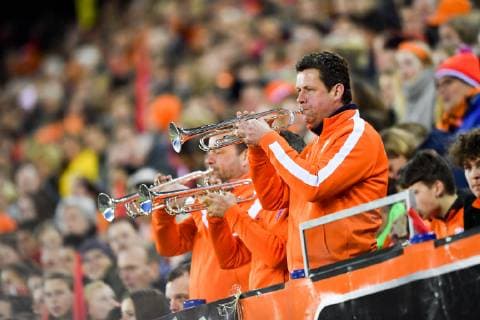 Holländische Trompeter, Fussball, Frauen Länderspiel, Niederlande - Mexiko,