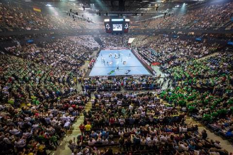 Hamburg, Deutschland 06. April 2019: REWE Final 4 - DHB Pokal Halbfinale - TSV Hannover-Burgdorf vs. SC Magdeburg Uebersicht Barlaycard Arena Hamburg Barclaycard Arena Hamburg Deutschland