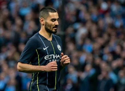 Ilkay Gundogan of Manchester City during the FA Cup semi final match between Manchester City and Brighton and Hove Albion at Wembley Stadium, London, England on 6 April 2019. Copyright: xLiamxMcAvoyx PMI-2732-0137