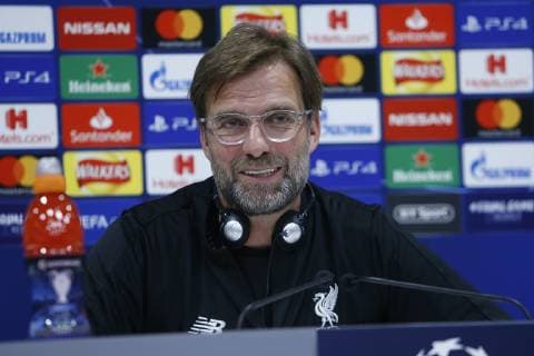 8th April 2019, Anfield, Liverpool, England; Liverpool press conference PK Pressekonferenz ahead of their Champions League fixture against FC Porto; Liverpool manager Jurgen Klopp speaks to the media at Anfield ahead of tomorrow night s Champions League quarter final first leg versus FC Porto  ActionPlus12122170 AlanxMartin