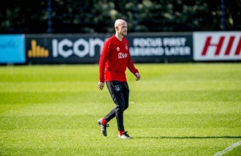 09-04-2019: VOETBAL: TRAINING EN PERSCONFERENTIE AJAX: AMSTERDAM Erik ten Hag, trainer Foto: SCS Michel Utrecht xVIxVIxImagesx xSoenarxChamidxsportfotografiexIVx 14149774