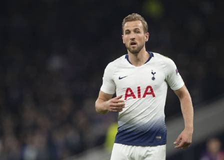 London, United Kingdom, 09.04.2019, UEFA Champions League - 2018 19 Season, Viertelfinale, 1. Runde, Tottenham Hotspur - Manchester City, Harry Kane (Tottenham) looks on ( DeFodi056