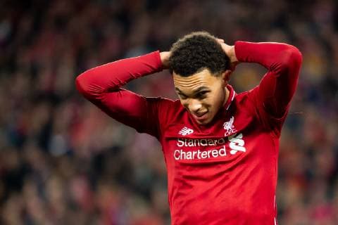 Liverpool, England, 09.04.2019, UEFA Champions League - 2018 19 Season, Round of 8, Viertelfinale Liverpool FC vs. FC Port, Trent Alexander-Arnold (LFC) schaut ( DeFodi053