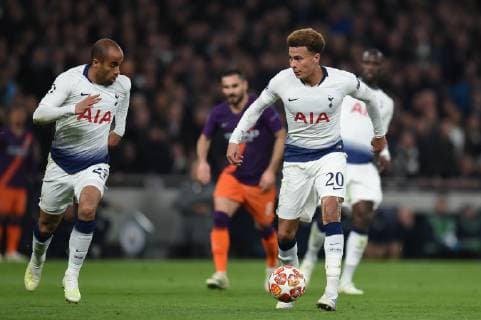 Tottenham Hotspur v Manchester City UEFA Champions League Dele Alli of Tottenham Hotspur during the UEFA Champions League match at the Tottenham Hotspur Stadium, London Content Not Available For UK Newspapers Copyright: xMartynxHaworthx FIL-13108-0146