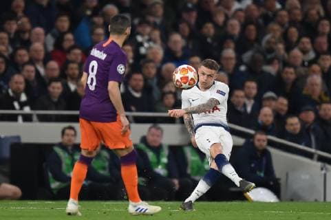 Tottenham Hotspur v Manchester City UEFA Champions League Kieran Trippier of Tottenham Hotspur during the UEFA Champions League match at the Tottenham Hotspur Stadium, London Content Not Available For UK Newspapers Copyright: xMartynxHaworthx FIL-13108-0167