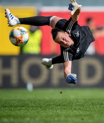 9. April 2019: Paderborn, Benteler Arena: Fussball Laenderspiel Frauen: Deutschland - Japan: Deutschlands Torfrau Almuth Schult.