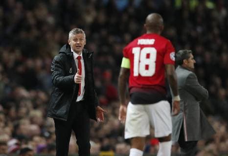 Ole Gunnar Solskjaer manager of Manchester United ManU issues instructions during the UEFA Champions League match at Old Trafford, Manchester. Picture date: 10th April 2019. Picture credit should read: Darren Staples Sportimage EDITORIAL USE ONLY. No use with unauthorised audio, video, data, fixture lists, club league logos or live services. Online in-match use limited to 120 images, no video emulation. No use in betting, games or single club league player publications. SPI-0026-0032