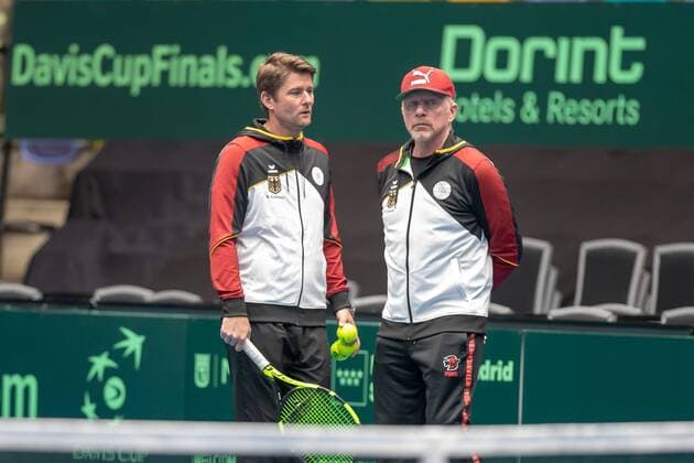 Frankfurt am Main, Fraport Arena, 01.02.2019, Tennis Davis Cup 2019, Bild: Michael Kohlmann, Boris Becker Frankfurt am Main Fraport Arena Hessen Deutschland
