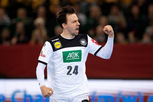 Halle (Westf.), Deutschland 13.04.2019: DHB Qualifikationsspiel - 2018 2019 - Deutschland vs. Polen Patrick Groetzki (Deutschland) Halle (Westf.) Nordrhein-Westfalen Deutschland Gerry-Weber-Stadion