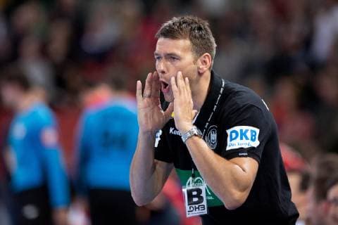 Halle (Westf.), Deutschland 13.04.2019: DHB Qualifikationsspiel - 2018 2019 - Deutschland vs. Polen Christian Prokop (Bundestrainer Deutschland) Halle (Westf.) Nordrhein-Westfalen Deutschland Gerry-Weber-Stadion
