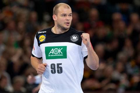 Halle (Westf.), Deutschland 13.04.2019: DHB Qualifikationsspiel - 2018 2019 - Deutschland vs. Polen Paul Drux (Deutschland) Halle (Westf.) Nordrhein-Westfalen Deutschland Gerry-Weber-Stadion