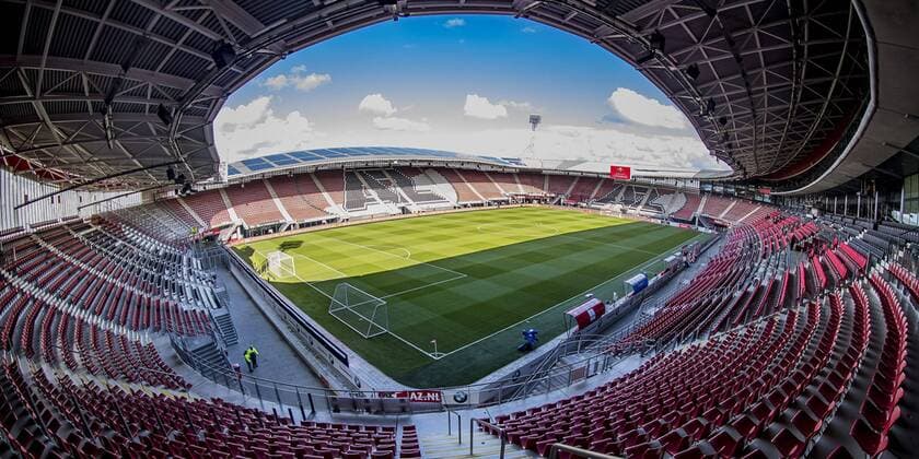 ALKMAAR, AZ - ADO Den Haag, 13-04-2019 football, Dutch Eredivisie Season 2018 - 2019, AFAS Stadium, overview stadium AZ - ADO  x3172814x