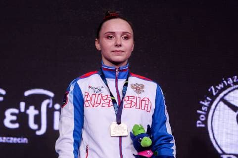 Turnen, EM in Stettin, Siegerehrungen 13.04.2019 SZCZECIN 8. MISTRZOSTWA EUROPY W GIMNASTYCE SPORTOWEJ KOBIET I MEZCZYZN DZIEN 4 - FINALY NA PRZYRZADACH 8th European Championships in Artistic Gymnastics Day 4 - Apparatus Finals N Z ANASTASIIA ILIANKOVA (RUS) FOT MATEUSZ SLODKOWSKI FOTONEWS NEWSPIX.PL --- Newspix.pl  20190413FNMS102