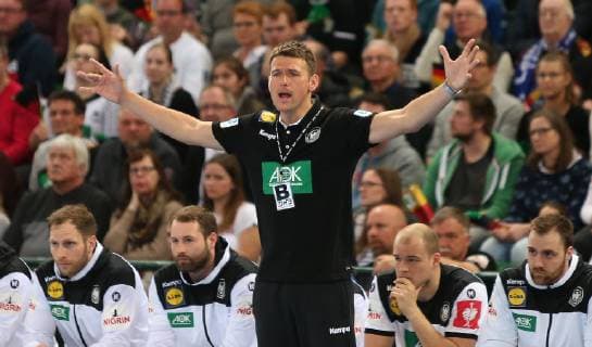 Bundestrainer Christian Prokop (Deutschland) beim EM Qualifikationsspiel Deutschland gegen Polen der Männer am 13.04.19 im Gerry Weber Stadion in Halle Westfalen Handball - EM-Qualifikation - Deutschland - Polen