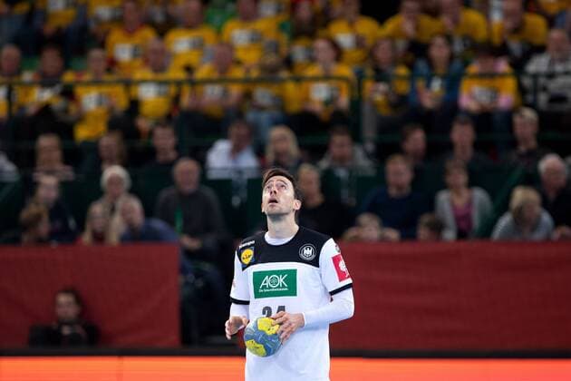 Halle (Westf.), Deutschland 13.04.2019: DHB Qualifikationsspiel - 2018 2019 - Deutschland vs. Polen Patrick Groetzki (Deutschland) Halle (Westf.) Nordrhein-Westfalen Deutschland Gerry-Weber-Stadion