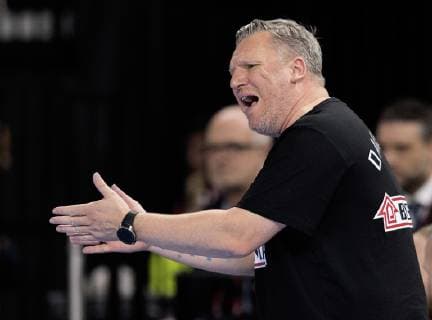 under EM kvalifikationskampen i herrehaandbold mellem Danmark og Montenegro, i Royal Arena loerdag den 13. april 2019.. , Copenhagen Denmark