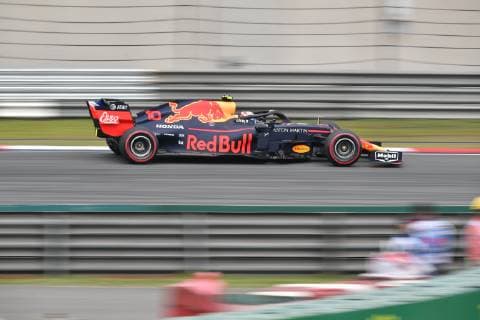 French racing driver Pierre Gasly of Red Bull Racing competes during the Formula One Heineken Chinese Grand Prix 2019 at the Shanghai International Circuit in Shanghai, China, 14 April 2019. F1 drivers compete in Formula One Heineken Chinese Grand Prix 2019 in Shanghai  20190414_406311