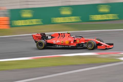 Monegasque Formula One driver Charles Leclerc of Scuderia Ferrari competes in the Formula 1 Heineken Chinese Grand Prix 2019 at the Shanghai International Circuit in Shanghai, China, 14 April 2019. Lewis Hamilton wins landmark 1000th F1 race in Shanghai  20190414_604716