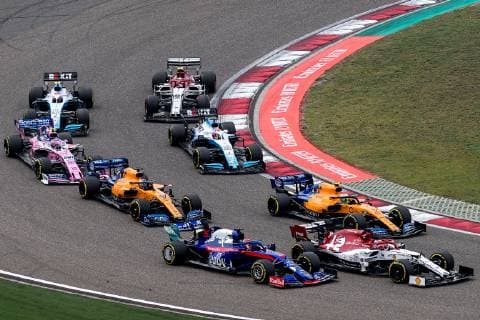 Formula One drivers compete in the Formula 1 Heineken Chinese Grand Prix 2019 at the Shanghai International Circuit in Shanghai, China, 14 April 2019. Lewis Hamilton wins landmark 1000th F1 race in Shanghai  bjl8712876