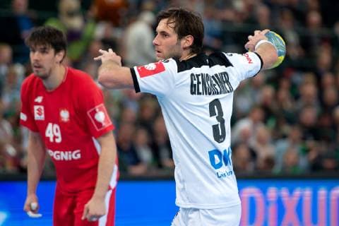 Halle (Westf.), Deutschland 13.04.2019: DHB Qualifikationsspiel - 2018 2019 - Deutschland vs. Polen Uwe Gensheimer (Deutschland) Halle (Westf.) Nordrhein-Westfalen Deutschland Gerry-Weber-Stadion